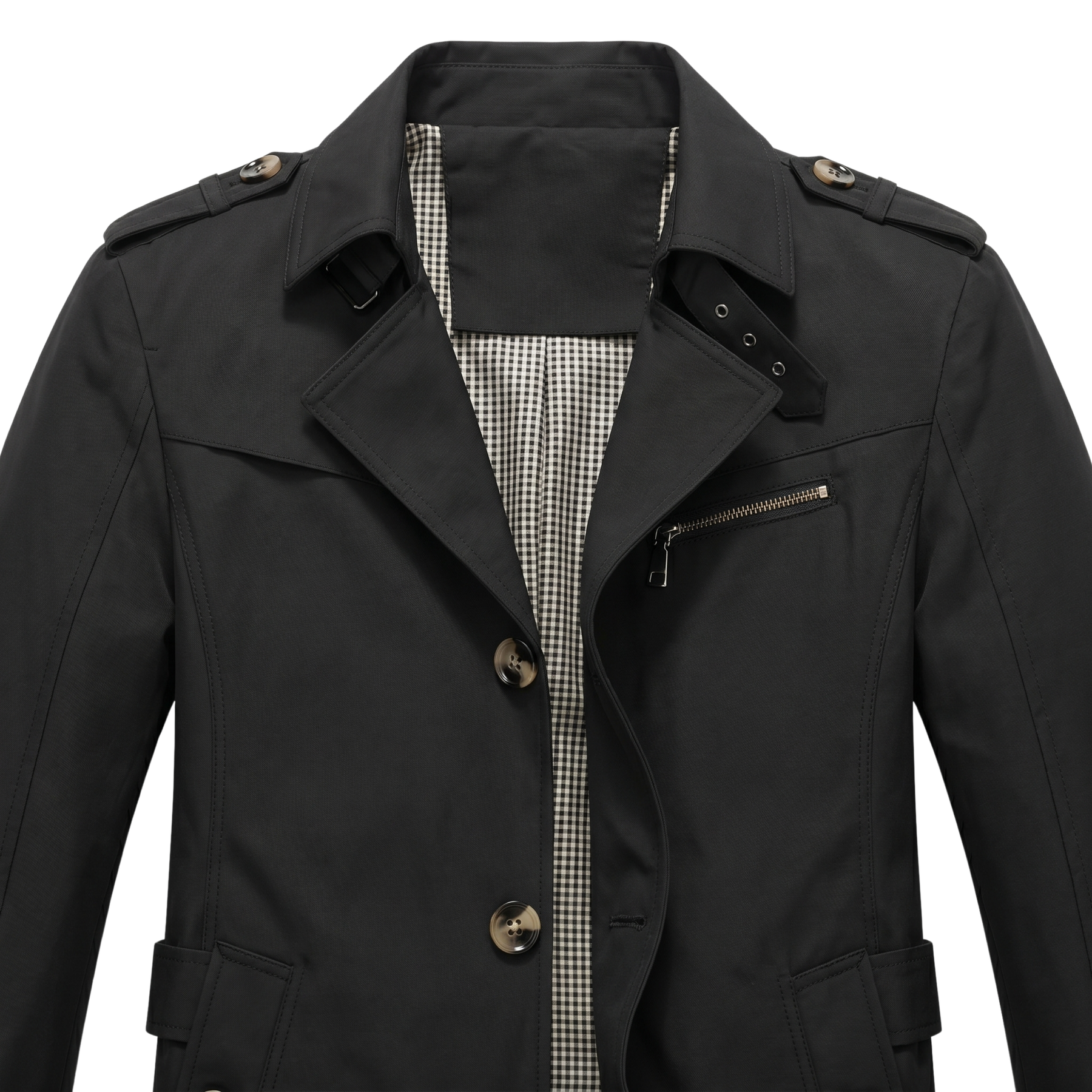 Herre Tidløs Trenchcoat | Klassisk Design
