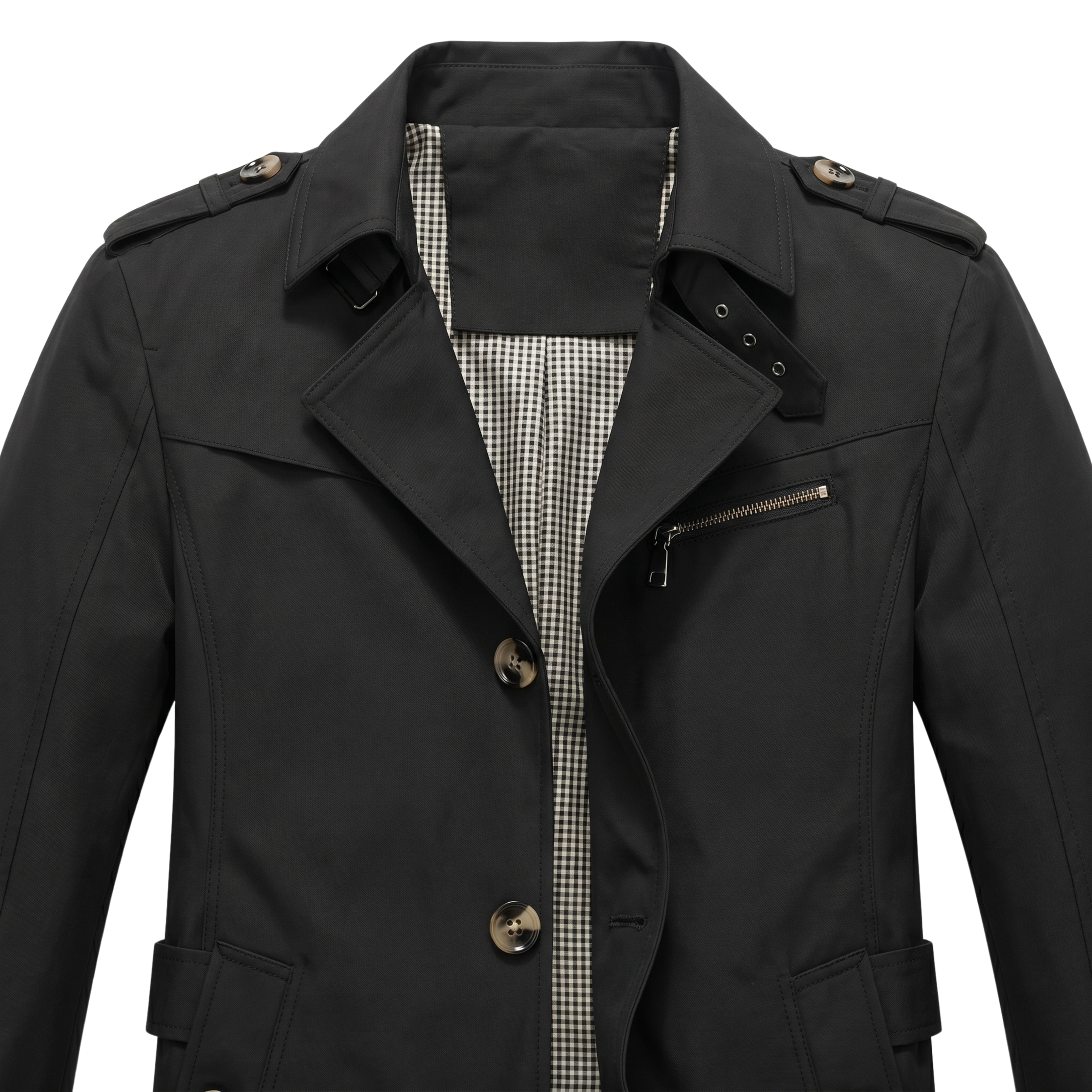 Herre Tidløs Trenchcoat | Klassisk Design
