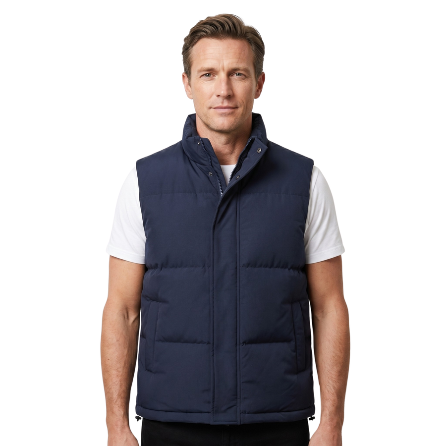 Herre Quiltet Vest uden Ærmer | Let Design