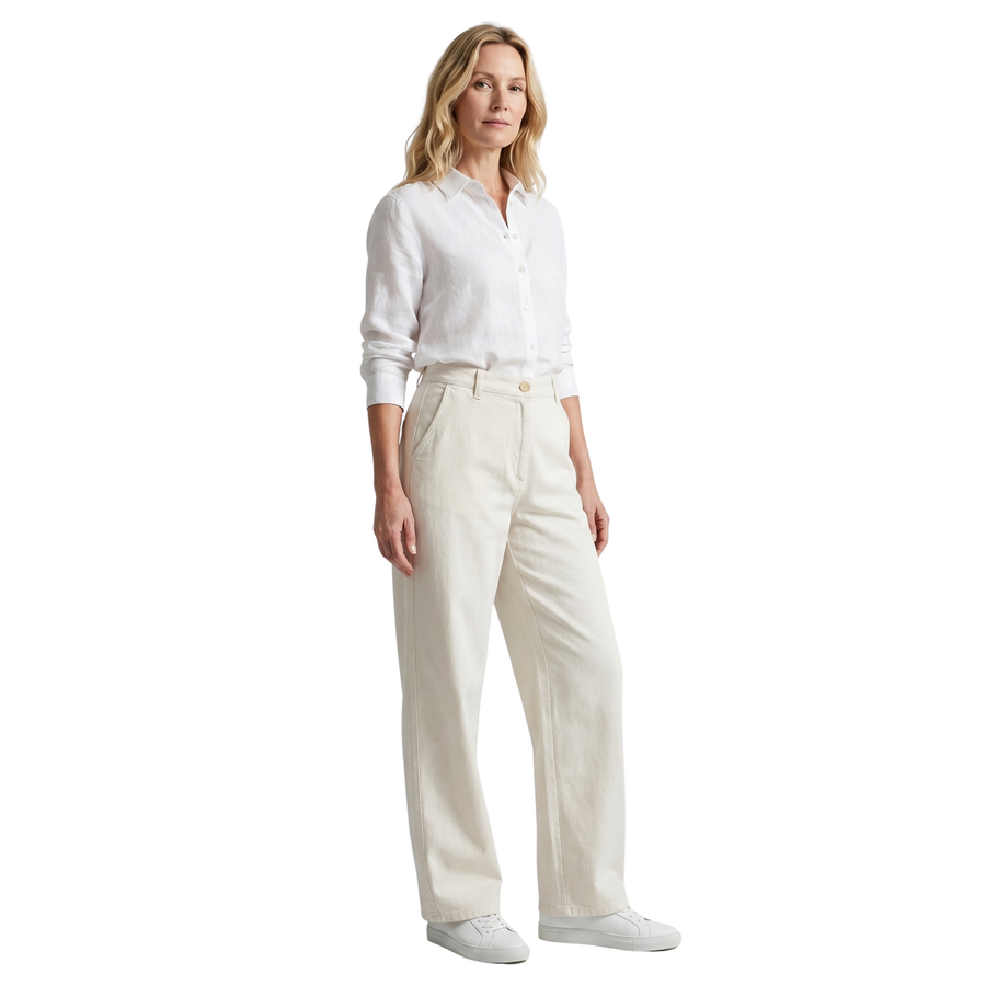 Dame Hørbukser i Off White | Let Pasform