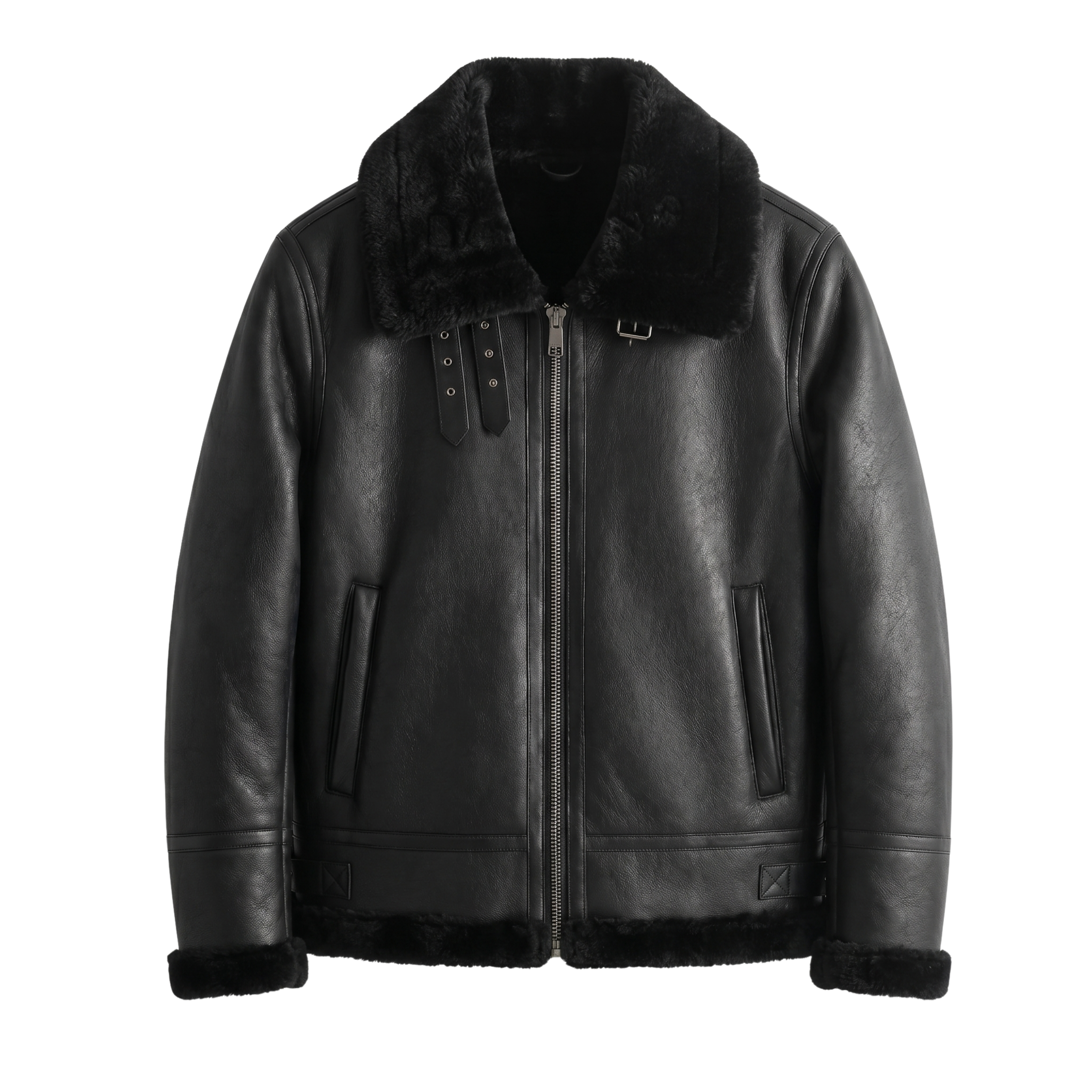 Herre Aviator Jakke med Varm Foring | Klassisk Pasform